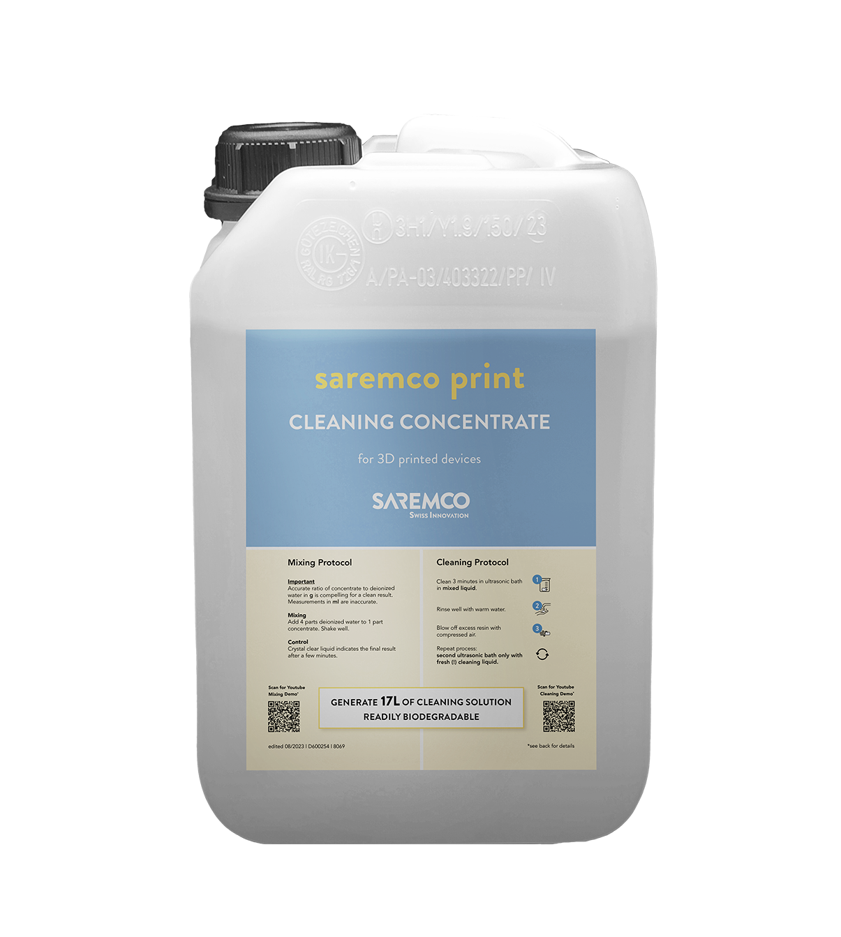 saremco print CLEANING CONCENTRATE